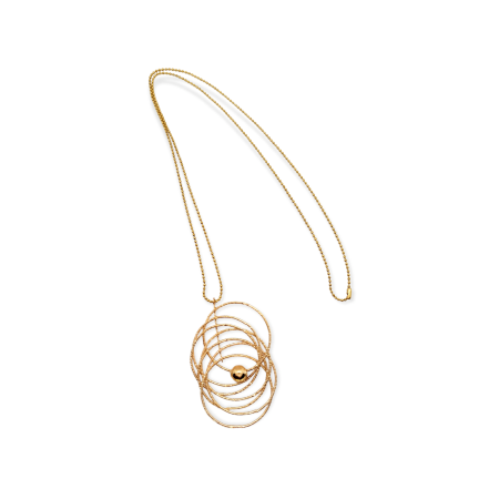 NECKLACE GOLD WITH 6CIRCLES1